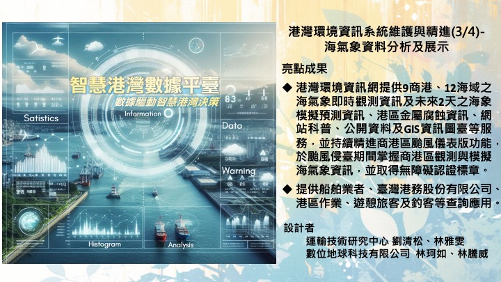 港灣環境資訊系統維護與精進-海氣象資料分析及展示