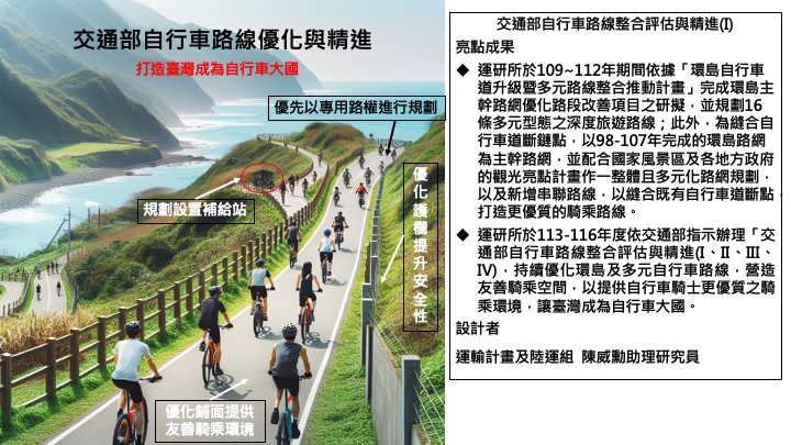 交通部自行車路線整合評估與精進